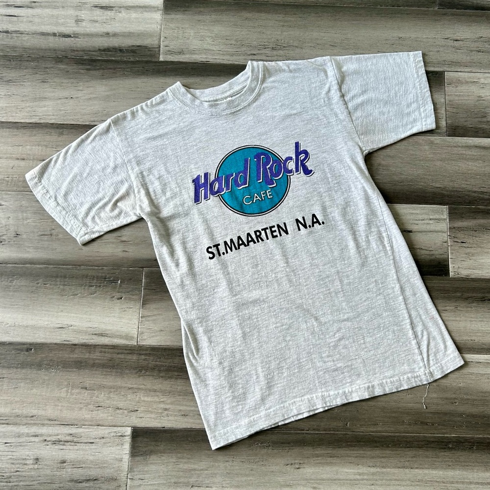 Vintage 1980s Hard Rock Cafe St Maarten Graphic T-Shirt
